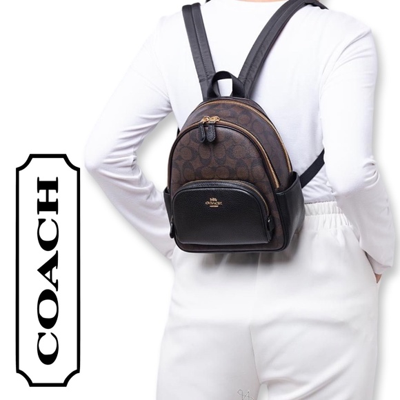 NEW - Coach Mini Court Backpack In Signature Canvas (w/COA) - Picture 1 of 17